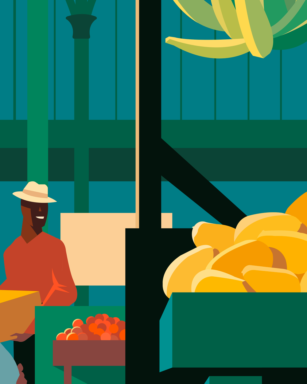 Marché en fer des Cayes, Haïti